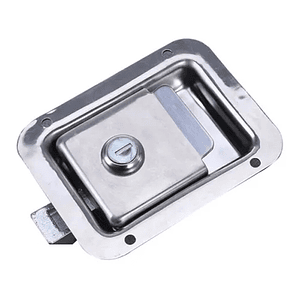 Cerradura chapa impacto acero inoxidable 140x90mm