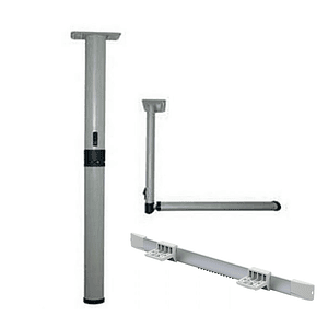 Soporte mesa plegable con riel de pared para casa rodante