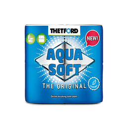 Papel Higiénico Aqua Soft 4 rollos especial para baños químicos