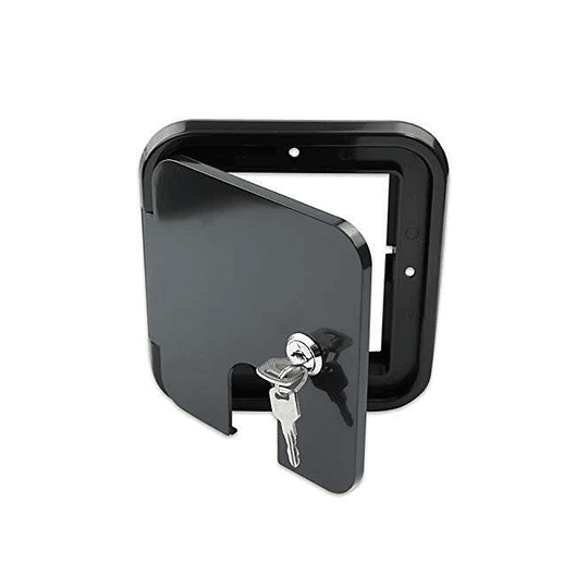 Compuerta pequeña para cable tomacorriente exterior 30amp 220V negro SEAFLO