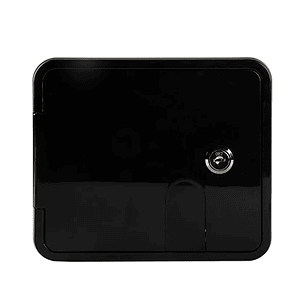 Compuerta grande para cable tomacorriente exterior 30-50amp 220V negra SEAFLO