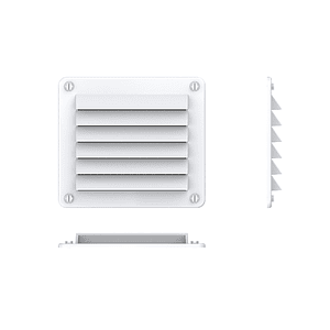 Celosía ventilación blanca 14x13 cm