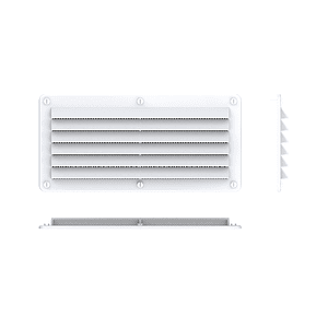 Celosía ventilación blanca 26x13 cm