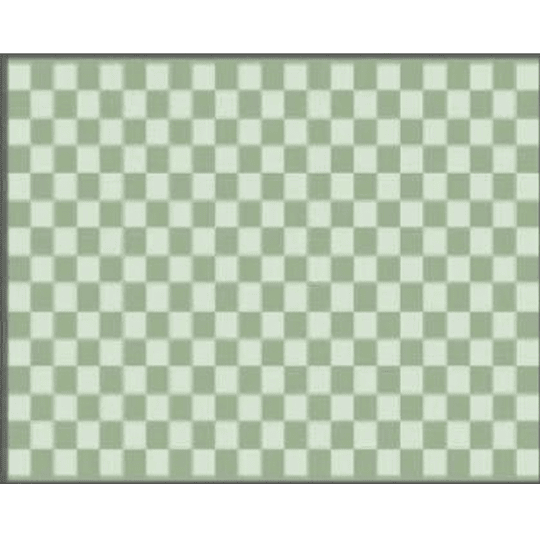 Alfombra para exterior Awnlux 1,50 x 2,44 mts cuadros verde
