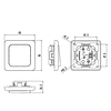 Interruptor simple SPDT on/off negro bajo perfil 250V 16A