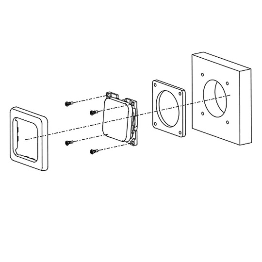 Interruptor simple SPST on/off negro bajo perfil 250V 16A