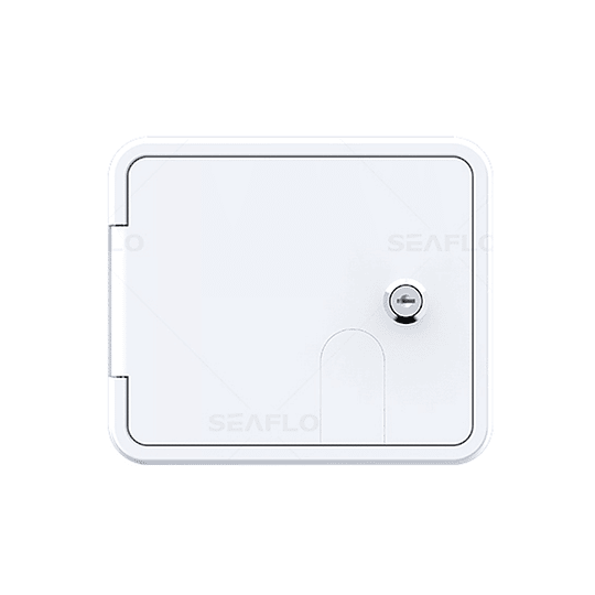 Compuerta grande para cable tomacorriente exterior 30-50amp 220V blanca SEAFLO