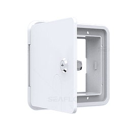 Compuerta grande para cable tomacorriente exterior 30-50amp 220V blanca SEAFLO