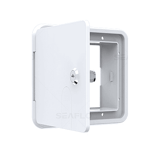 Compuerta grande para cable tomacorriente exterior 30-50amp 220V blanca SEAFLO
