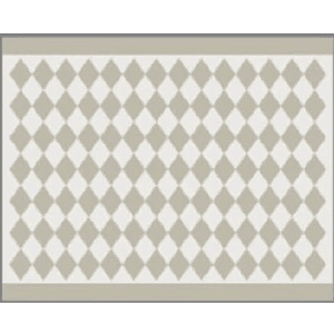 Alfombra para exterior Awnlux 1,50 x 2,44 mts rombos beige