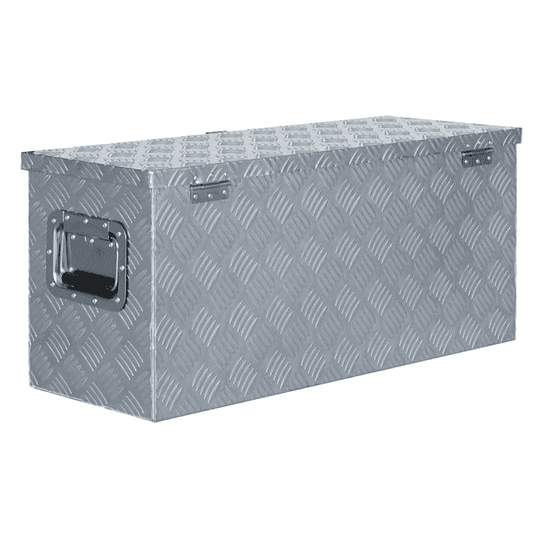 Caja de aluminio diamantado cerradura con llave