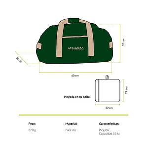 Bolso plegable Ruta 78 55L