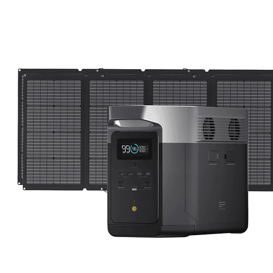 Kit Solar EcoFlow Delta Max + Panel Plegable 220W bifacial