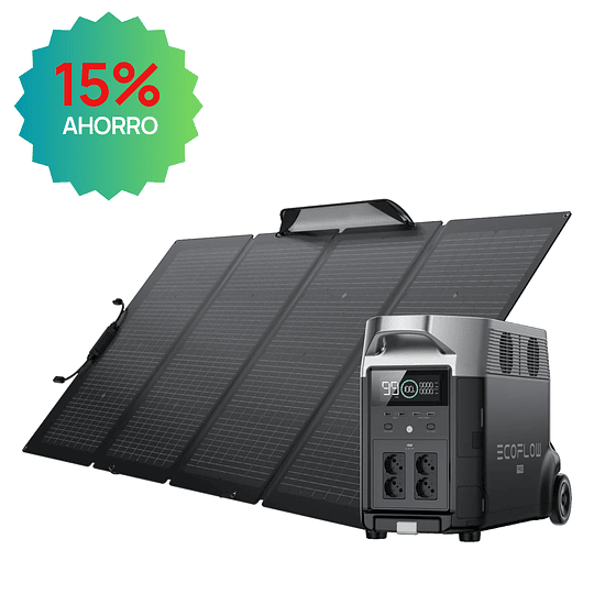 Kit Solar EcoFlow Delta Pro + Panel Plegable 220W