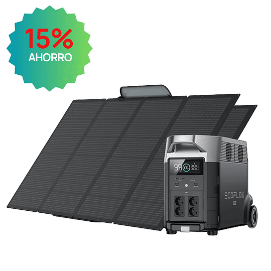 Kit Solar Delta Pro + Panel Plegable 400W