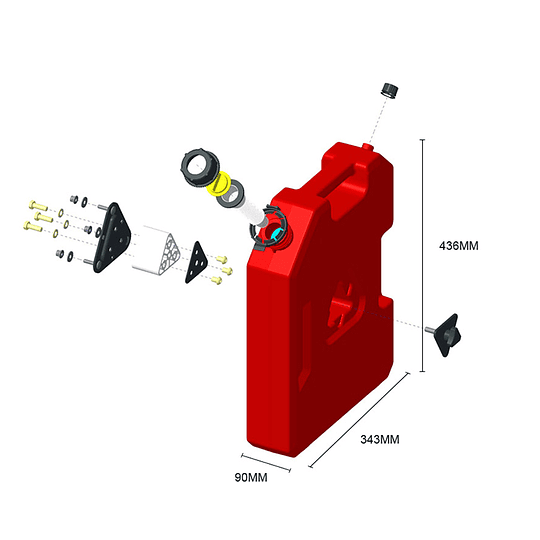 Bidón de 2GAL (7.6L)