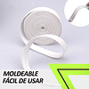 Moldura de goma blanca para sello esquinas casa rodante (1 pulgada x 25 pies)