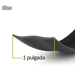 Moldura de goma negra para sello esquinas casa rodante (1 pulgada x 1 metro)