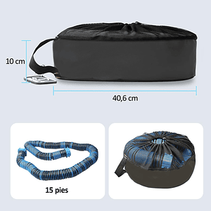 Pack de 3 bolsos organizadores, impermeables, con etiquetas de identificación tamaño mediano 