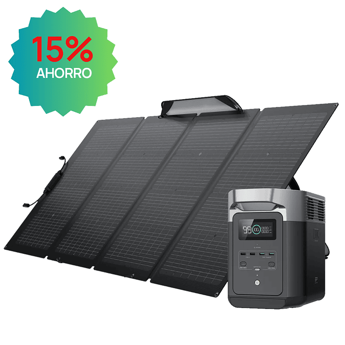 Kit Solar EcoFlow Delta 2 + Panel Plegable 400W 1