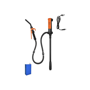 Bomba de trasvasije para agua o combustible con batería de litio