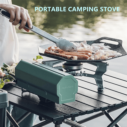 Cocinilla portátil plegable con bolso de transporte para camping 