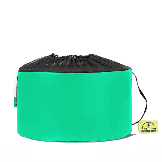 Bolso organizador, impermeable, con etiqueta de identificación tamaño grande color verde