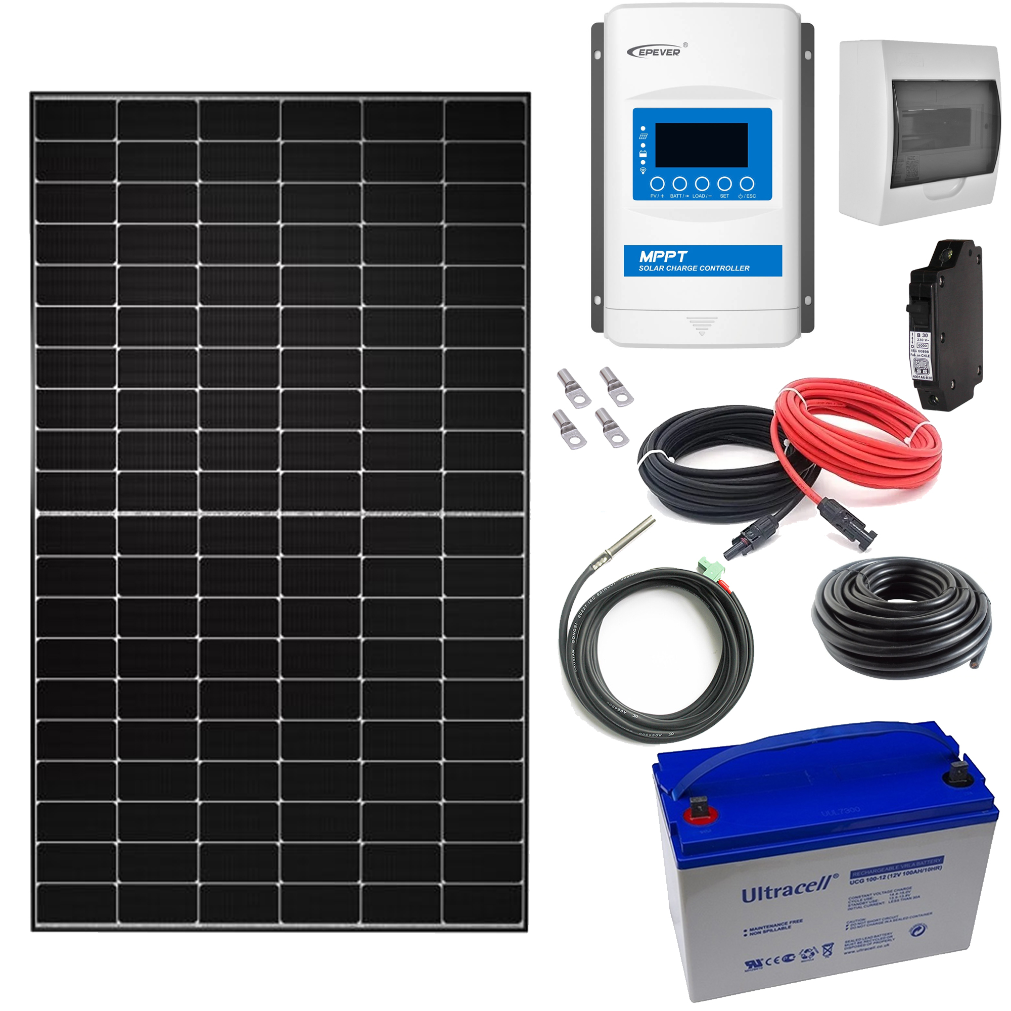 Kit Solar off grid 1000W híbrido 12v
