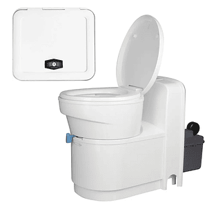 Baño Cassette con taza giratoria y descarga eléctrica