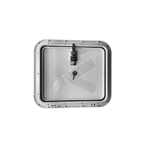 Puerta de bodega 345X292 mm para casa rodante y motorhome blanca