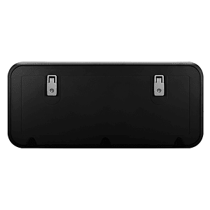 Puerta de bodega 745x295mm para casa rodante y motorhome negra