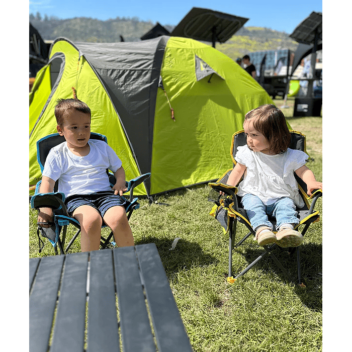 Silla de camping niños Chaitén Gris/Azul 3