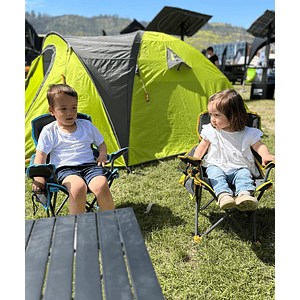 Silla de camping niños Chaitén Gris/Amarillo