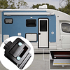 Cerradura chapa negra para RV, Teardrop, Trailer, Casa Rodante, Motorhome