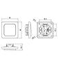 Interruptor simple push on/off blanco bajo perfil 250V 16A - Miniatura 2