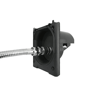 Kit ducha exterior con acople rápido y tapa negra