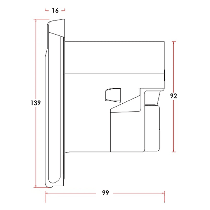 Tomacorriente externa 220v incluye enchufe hembra para cordón y tapa negra 12