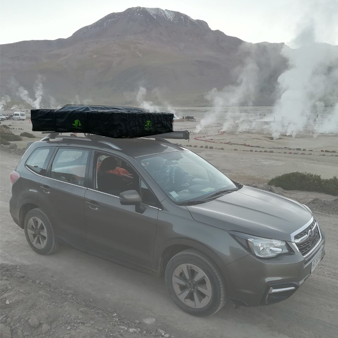 Cobertor de viaje PVC negro serie Patagon (140, 160, 190) 2