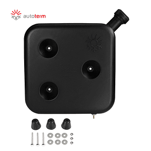 Estanque de combustible negro con kit de instalación 10 litros