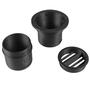 Kit de salida a muro para tubo de calefacción 60mm