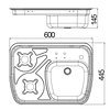 Combo Cocina y Lavaplato para casa rodante camper y motorhome