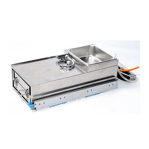 Cocina y lavaplatos proyectable con rieles telescópicos para trailer, casa rodante, carro offroad