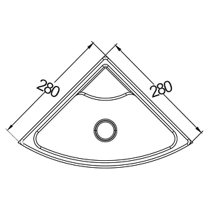 Lavamanos esquinero para camper, casa rodante o motorhome