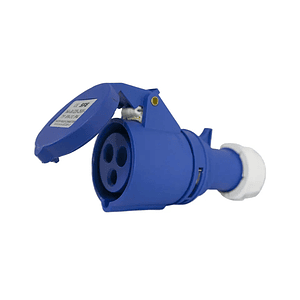 Enchufe industrial hembra volante IP67, 16A, 220V, 2P+T para tomacorriente