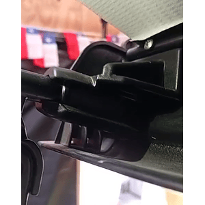 Repuesto toldo guía para pata de apoyo negra (par)