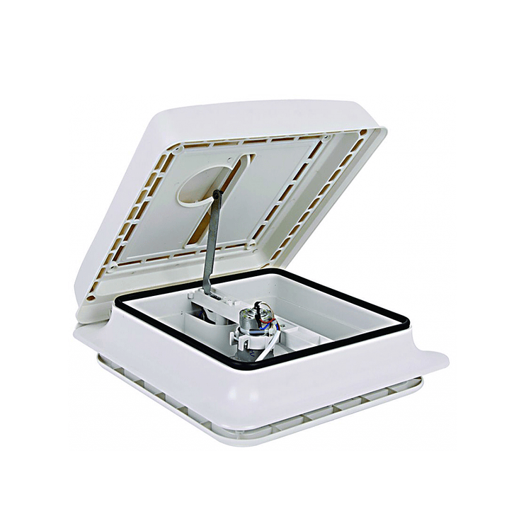 Claraboya 280x280mm con extractor, ventilador y luz led 1