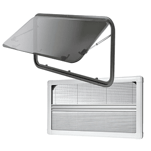 Ventana Ranger 800x400 mm casa rodante esquinas redondeadas