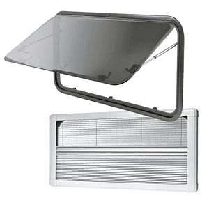 Ventana Ranger 1200x500mm casa rodante esquinas redondeadas