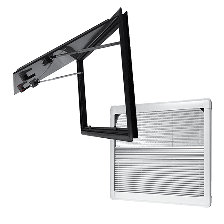 Ventana Ranger 500x550mm casa rodante esquinas rectas 1