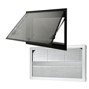 Ventana Ranger 900x500mm casa rodante esquinas rectas